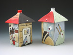 2 Bird Houses Canisters