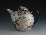 Adam and Eve Tea Pot